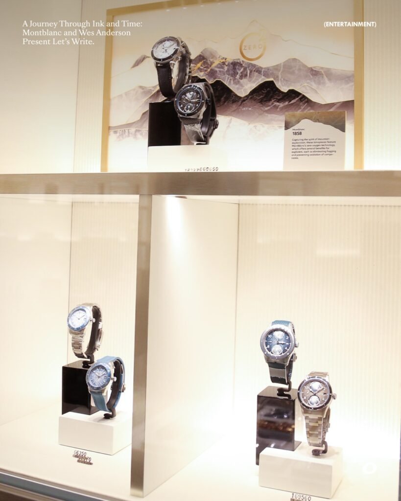 montblanc lets write campaign visual with writing instrument