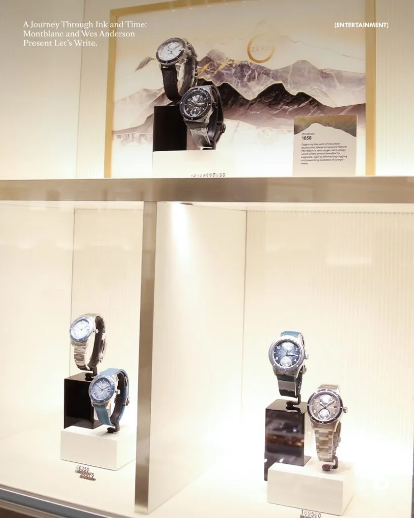 montblanc lets write campaign visual with writing instrument