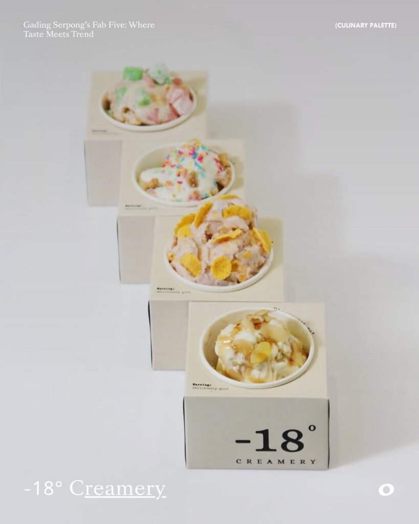 -18 creamery artisanal ice cream gading serpong food destination